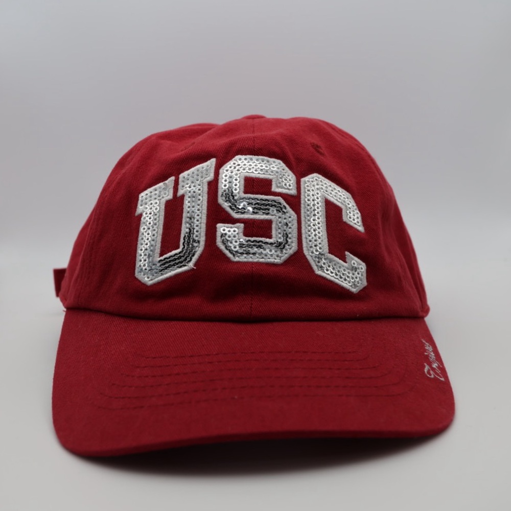 3/$15 USC Trojans Women’s Hat Burgundy With Silver Sequins